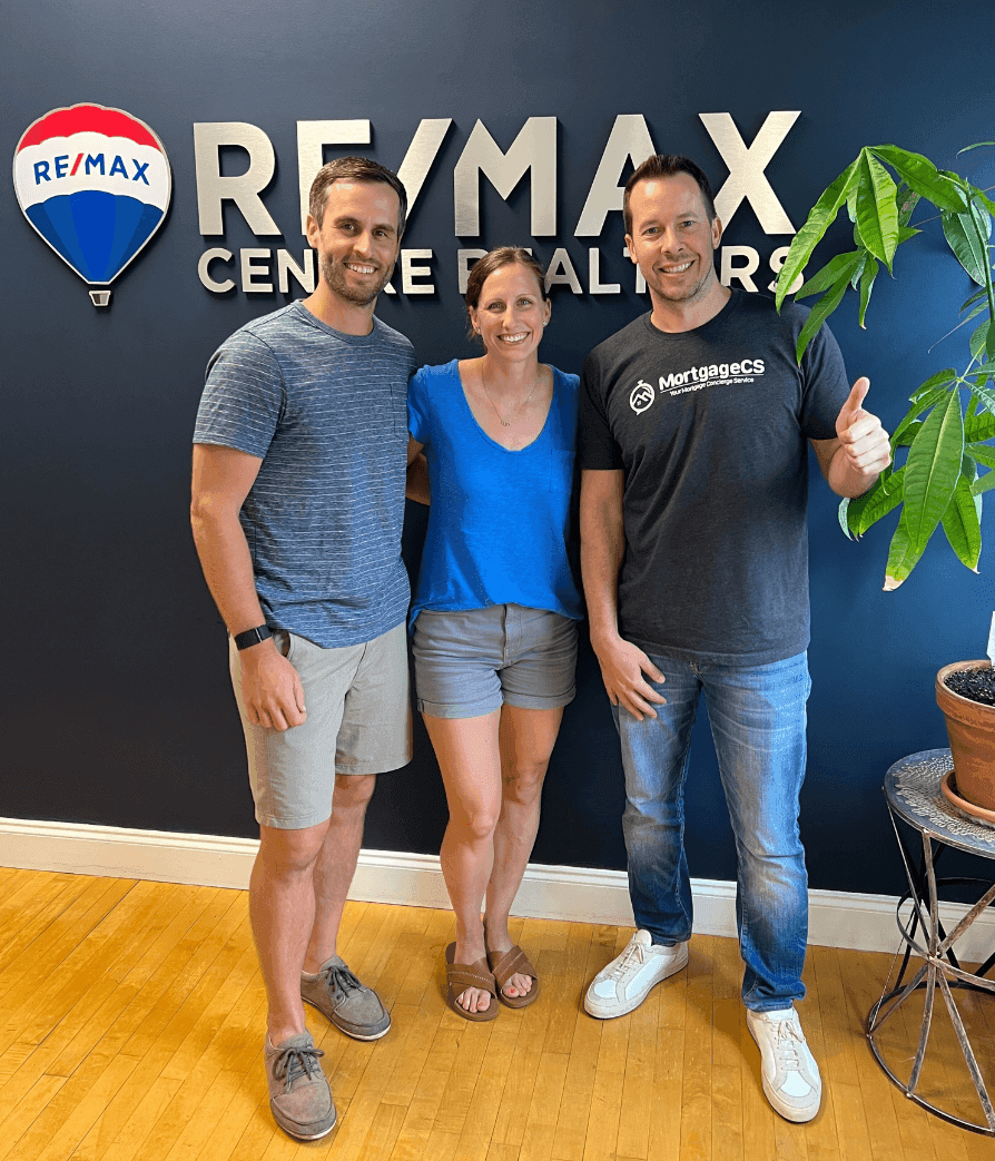 Couple smiling after securing competitive mortgage rates